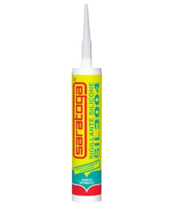 "SIL SIL 3004"  SILICONE SIGILLANTE BIANCO  280 ML - SARATOGA.